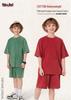 Pure Cotton Retro Short Sleeve Round Neck Loose T-Shirt for Children & Toddlers - Trendy Spring/Summer Kids' Clothing