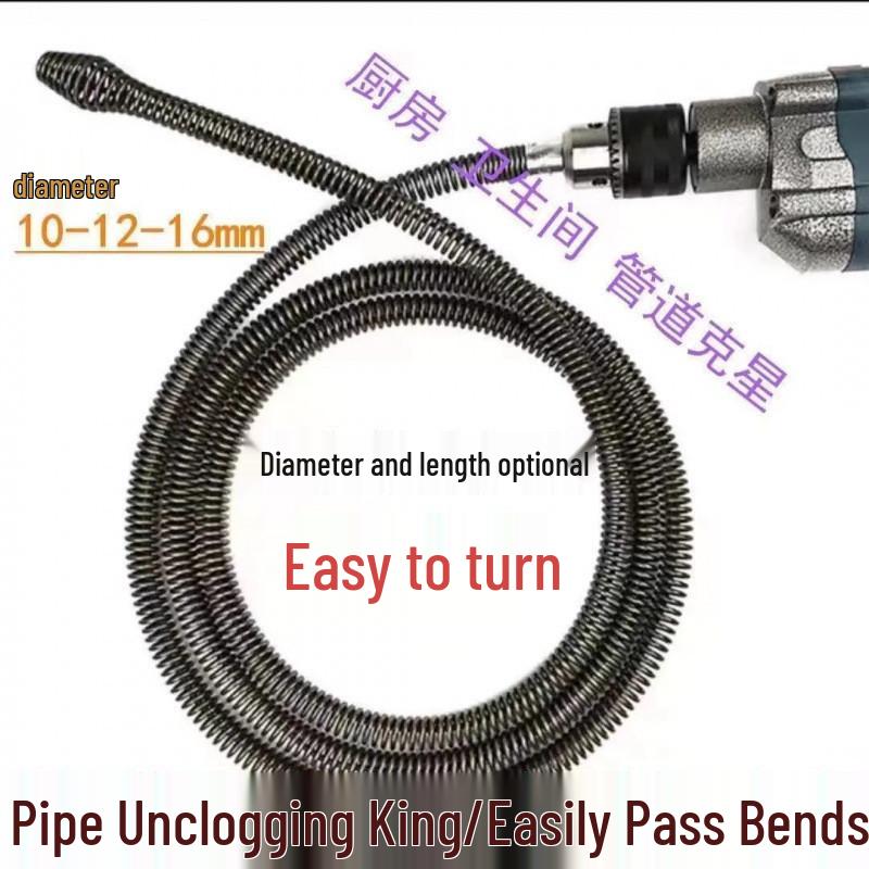 Universal Anti-Clog Dredging Tool for Drains: Sewer, Pipes, Toilet, and Kitchen