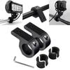 Black Car Motorcycle Headlight Clamps Motorcycle Modification Pipe Clamp  For Truck Auto ATV