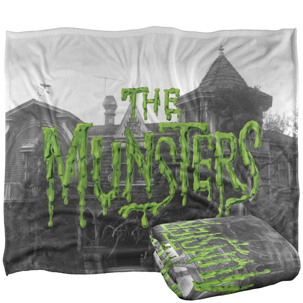 The Munsters Silky Logo Supersoft Blanket