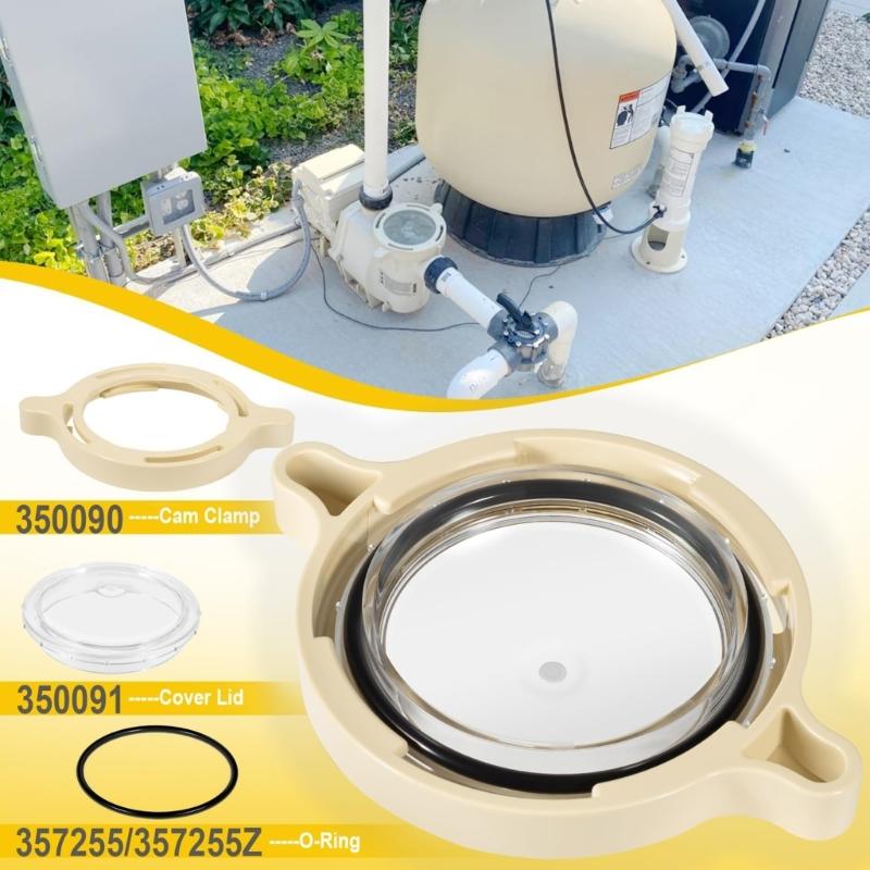 Easy installs Pool Pump Cover & Clamp Set Corrosion Resistant Leak Proof Designs Pumps Lid for Indoor Spa Systems