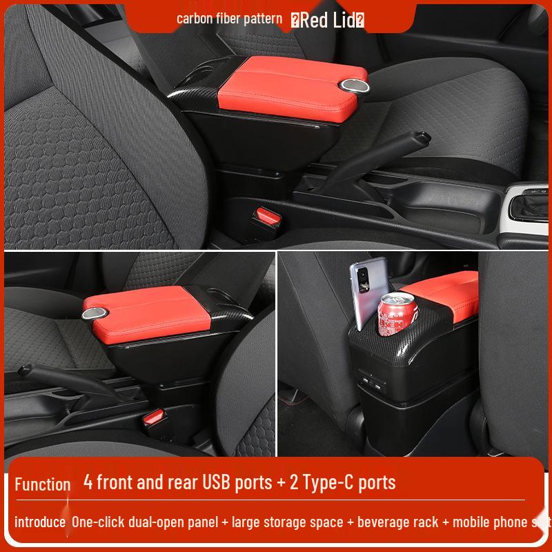 Mazda 2 Sedan/Hatchback Center Armrest Storage Box - Changan Jinxiang Modification Accessories