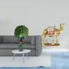 Elegant Peacock Camel Animal Sculpture Collection for Bedroom Office Living Room Bookshelf Entrance