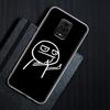 Zabawny człowiek Środkowy palec Fucek etui na telefon do Xiaomi Redmi Note 9s 8 11 7 9 10 Pro 10s 11s Przezroczysta obudowa Czerwona obudowa mi Note 8Pro K40