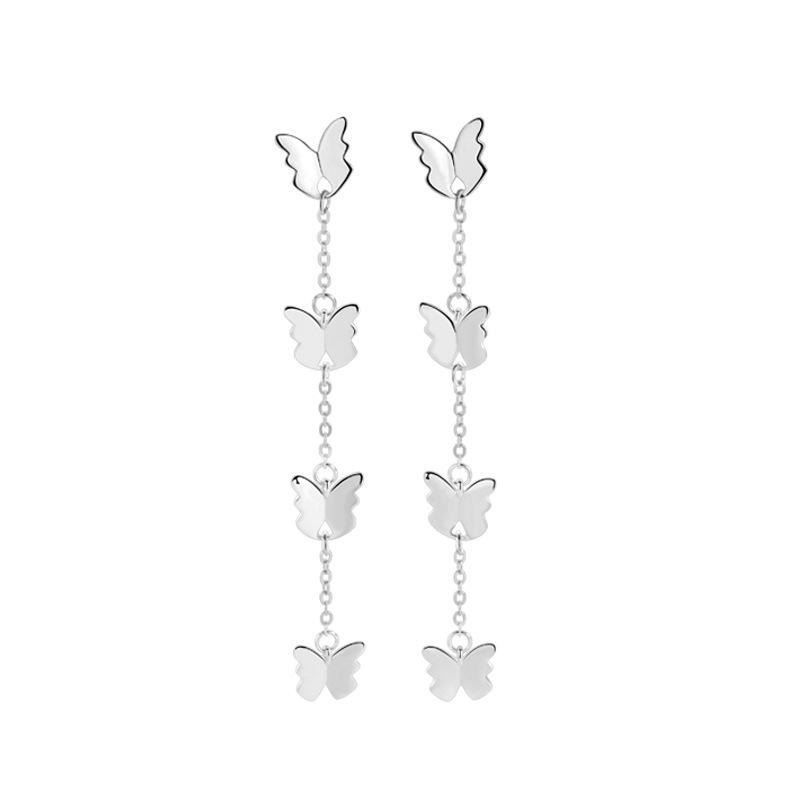 Dancing Butterfly Tassel Earrings Female Fresh And Sweet Niche Design Creative Earrings Jewelry Female Premium