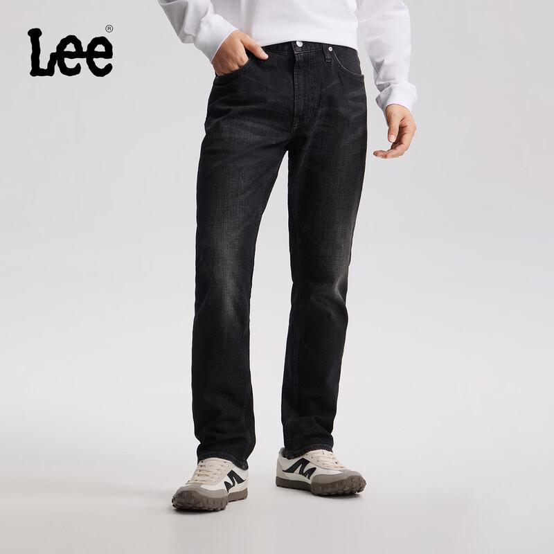 Lee Men s 726 Straight Fit Black Grey Jeans 31