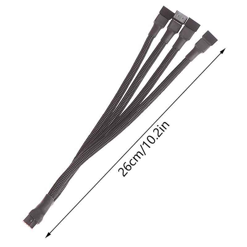1Pc ventilátorový splitter kabel 4pinový adaptérový kabel 1 až 1 2 3 4 Počítačový CPU Ventilátor Splitter PC ventilátor Prodlužovací napájecí kabel Příslušenství