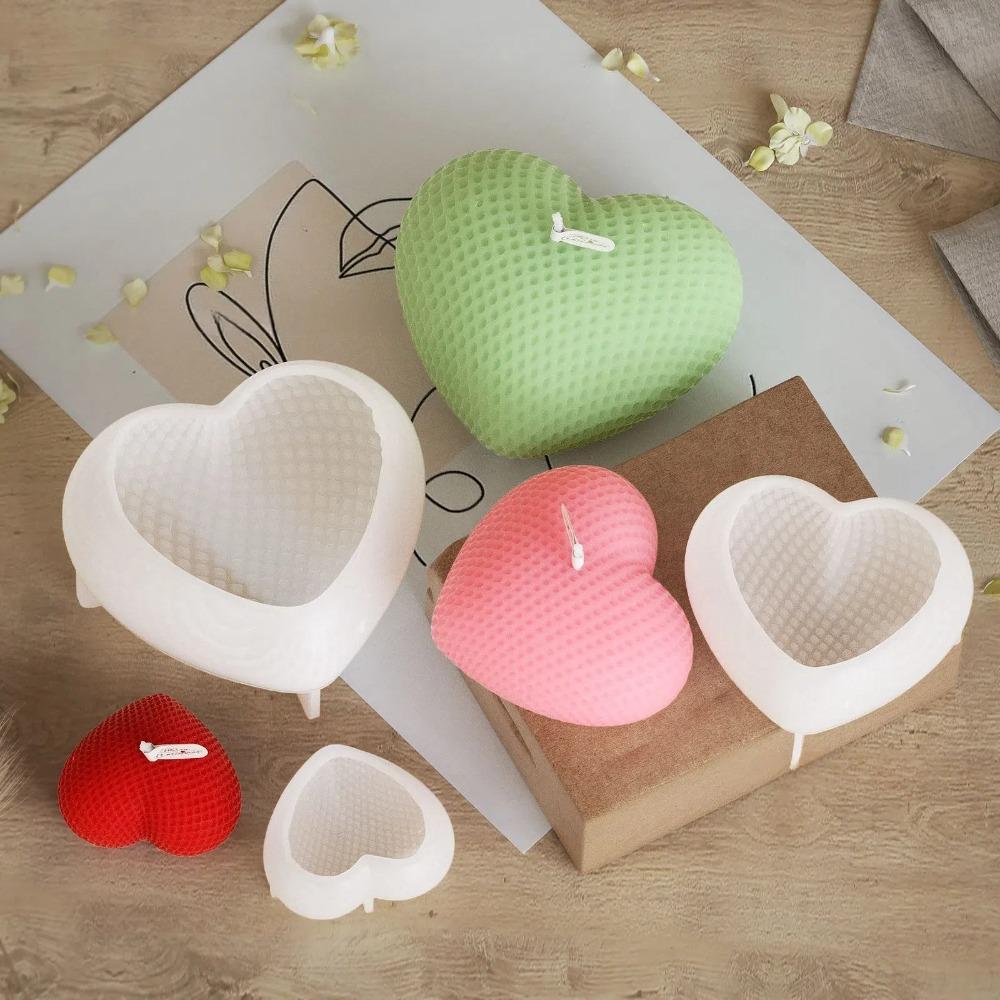 New 3D Heart-shaped Silicone Mold Handmade Easy to Release DIY Woven Love Heart White Cake Baking Tool Valentine's Day Gift