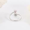 Chic Style Fashionable New Arrival Style, Sweet Temperament, Versatile Open Ring, Women'S Adjustable Inlaid Cubic Zircon RingFashion Finger Ring