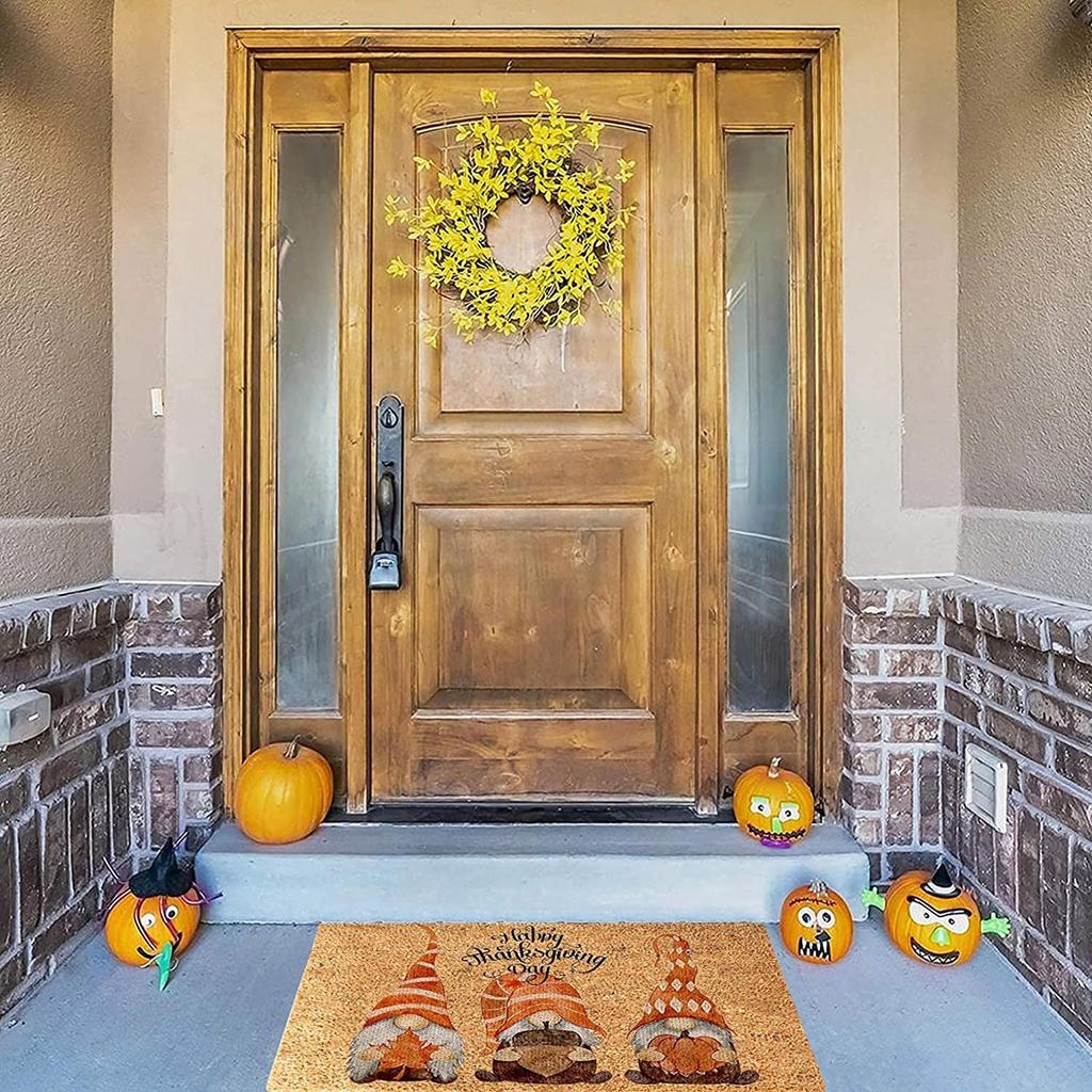 Thanksgiving Festival Decoration Front Door Carpet Indoor Outdoor - Mat