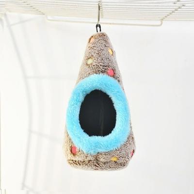 Cute Warm Egg-Shaped Bird Nest Fleece Thickened Bird Hammock Cozy Breathable Hanging Bird Nest For Bird Cage