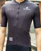 Morethan Cycling Jersey Men's (Size M/Black/Short Sleeve/Spring/Summer) (UV Protection/Lightweight/Quick-Drying/With Pockets) HVP-016