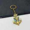 Retro Rotatable Anchor Pendant Keychain for Men & Women - Stylish Accessory for Bags & Cars