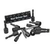 14 Pcs Power Magnetic Nut Driver Drill Bit Set Metric & SAE Socket Wrench & Screw 1/4 Inch Dr. Hex