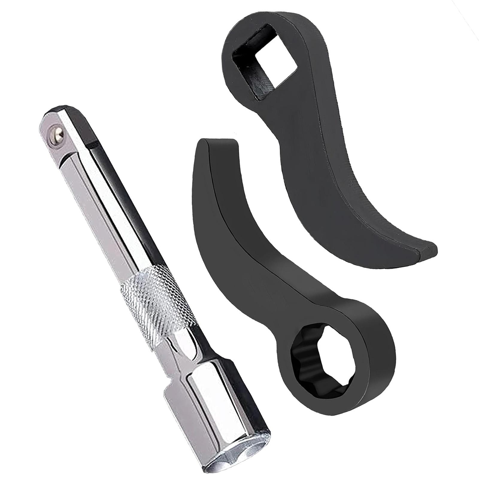 

3Piece Pry Bar Wrench Adapter Head Set for Professional Mechanics and DIYer Enthusiasts Feature Ergonomic Handle Designs 1