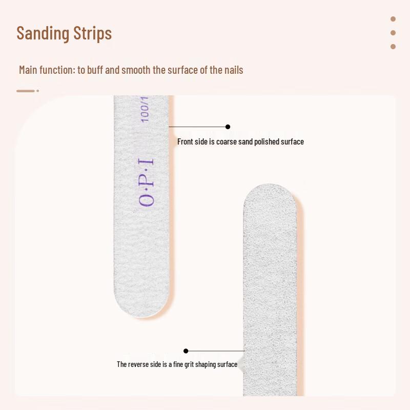 Bingyou 3dílná sada pilníků a leštiček na nehty