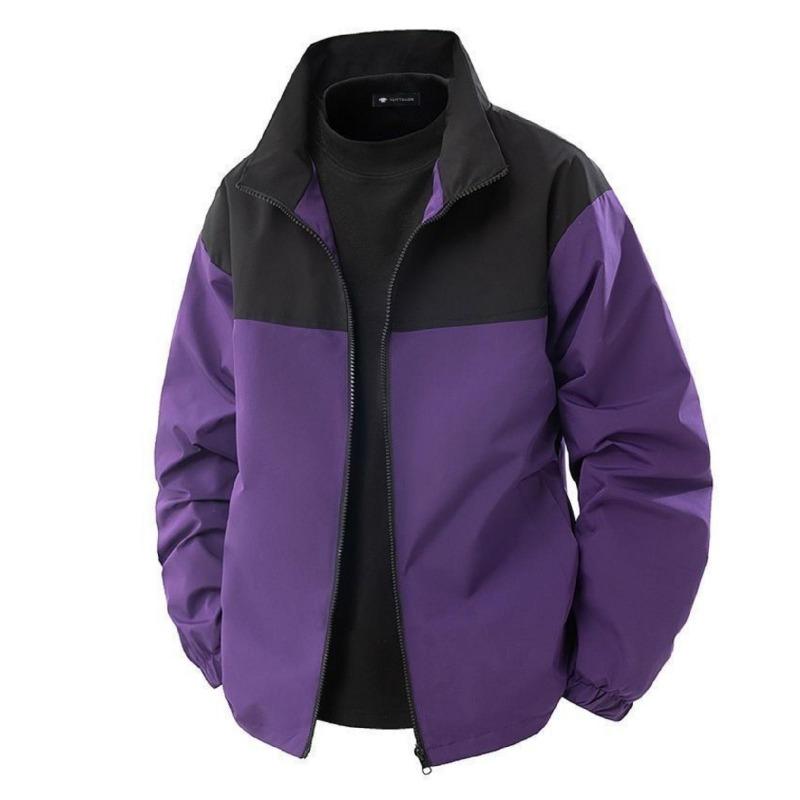 Men's And Women's Color-matched Casual Long-sleeved Down Jacket , Outdoor Sports Windproof And Waterproof Zipper Jacket
