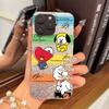 Case for iphone Air 14 16 Plus XR 13 17 Pro 15 18 Pro Max 12 XS Max 11 Cartoon Characters and Texts Shattered Airbag Shockproof Cover