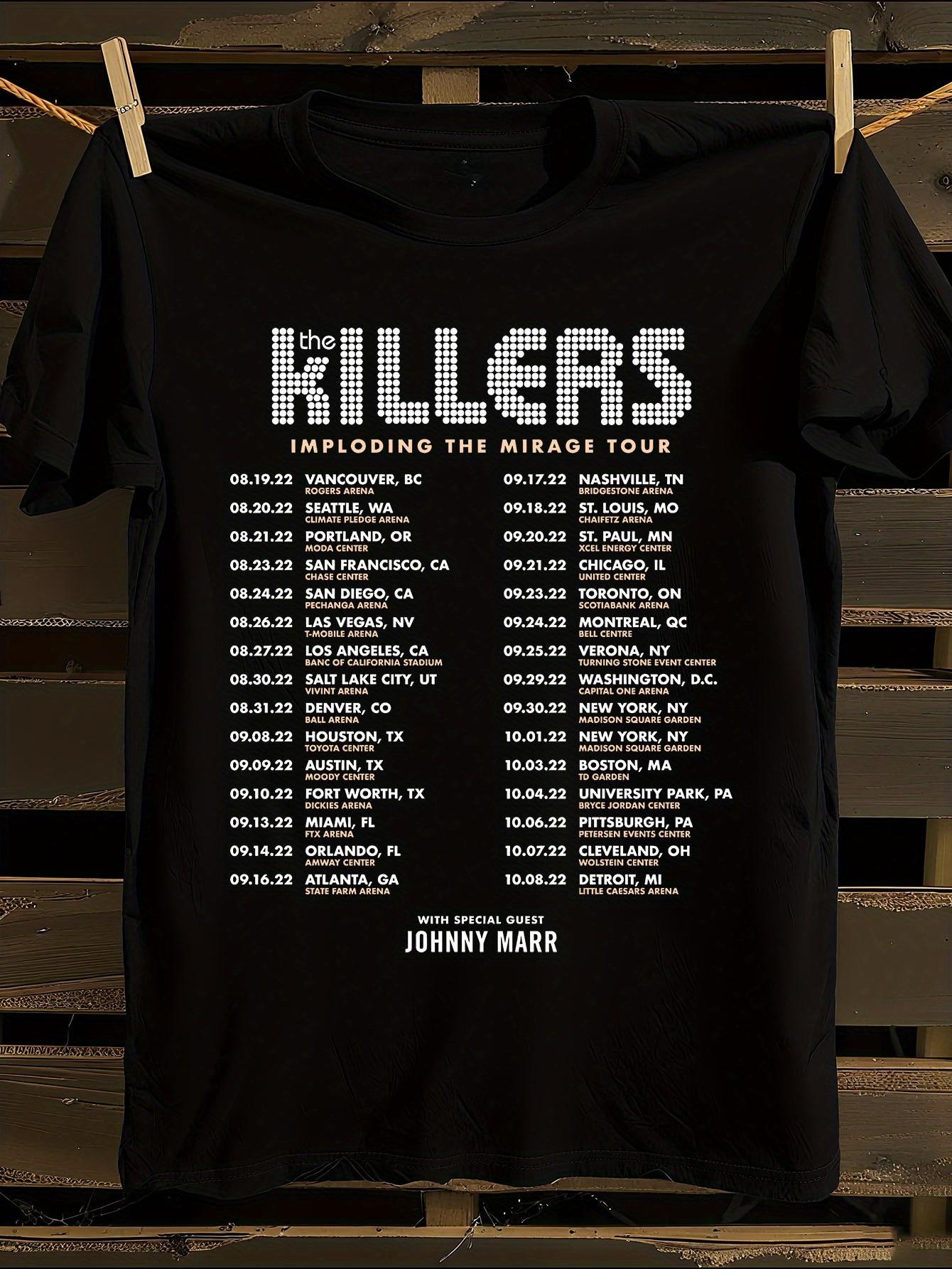 The Killers Official 2022 Imploding The Mirage Tour T-shirt L