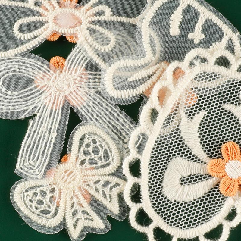 Duoku Original Embroidery Label Hair Accessories Accessories Lace Embroidery Sticker Diy Patch Clothing Accessories Cloth Label Cloth Sticker