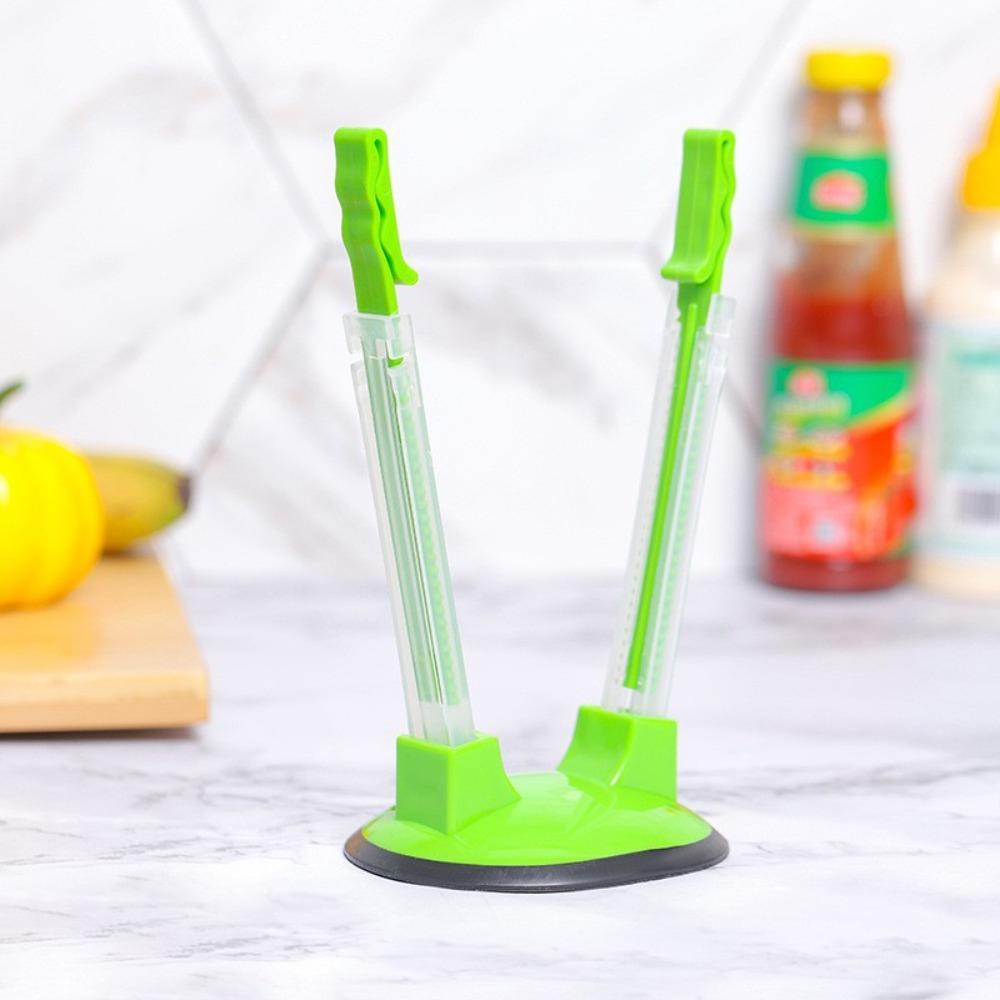 Adjustable Baggy Rack Holder Storage for Food Prep Bag Plastic Freezer Bag Ziplock Bag Holder Stand Meal Planning Kitchen Gadget