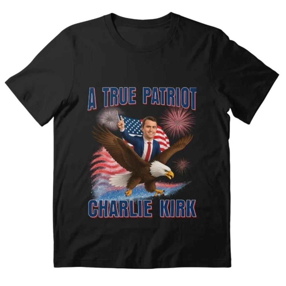 RIP Charlie Kirk T-shirt, American True Patriot Unisex Shirt Unisex T-Shirt M