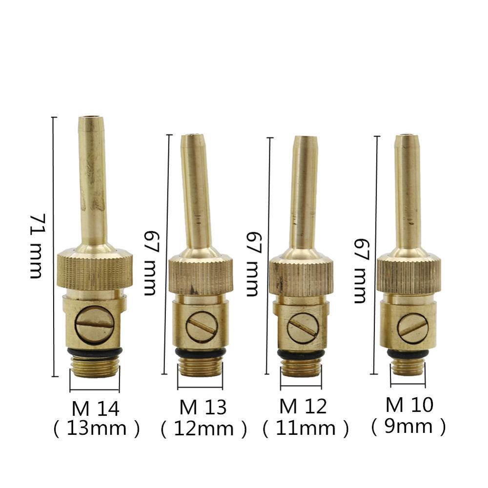 Waterline Fountain Nozzles Adjustable Brass Water Curtain Fountain Nozzle M10 M12 M13 M14 Male Thread Pond Pool Landscape Supply