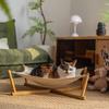 Removable Cat Loft Bed Wooden Wear-Resistant Cat Hammock Pet Hammock Space Saving Hammock Cat Bed