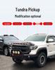 Toyota Tundra Off-road Sand & Gravel Deflector Rain Visor & Yellow Spotlight Decoration Accessory.