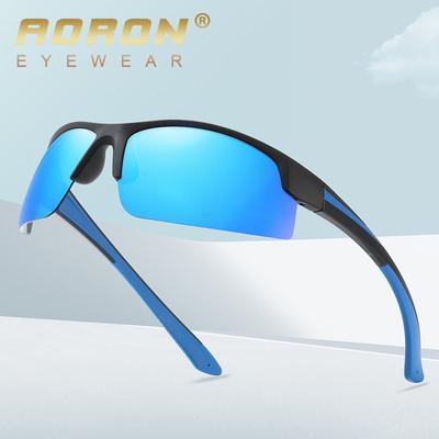 Kolorowe oprawki spolaryzowane okulary przeciwsłoneczne moda zewnętrzna okulary wędkarskie marki sportowe okulary przeciwodblaskowe UV400