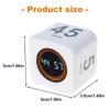 Gravities Sensors Countdown Study Timer with LED Display Rechargeable Cubes Shape Digital Timer Time Management Tool