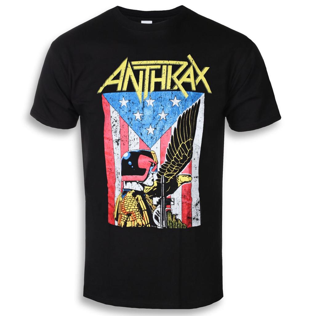 Rare Anthrax Band Graphic Cotton T-shirt Unisex Summer Short Sleeve Fashion Brand Tee Luxury Casual Vintage Retro Top