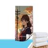 Sakura Girl Sunset Beach Towel Patterned Sunscreen And Windproof Suitable For Swimming Pool Camping Travel Blanket