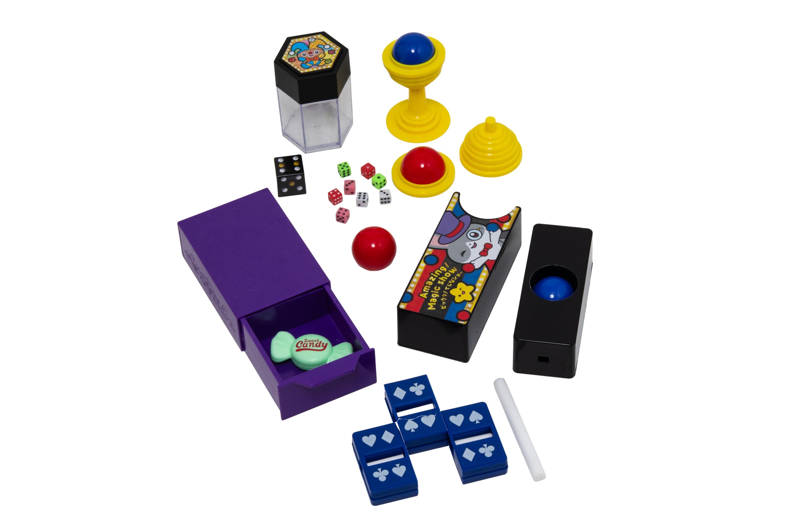 

Onda Magic Tricks Show Magic Magic Show Fun for Parents and Educational Balls Surprise! Set, Toy, Toys, Kids, Beginner-Friendly Tools, Cups, Dice,