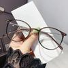 Ladies Trendy Round Frame Photochromic Short-Sighted Eyeglasses Unisex Minus Diopter Prescription Glasses -0.5 1.0 -1.5 To -6.0 Quality