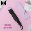 Triple Fold Black Glue UV Protection Umbrella - Sun & Rain Couple Umbrella with Custom Logo Option