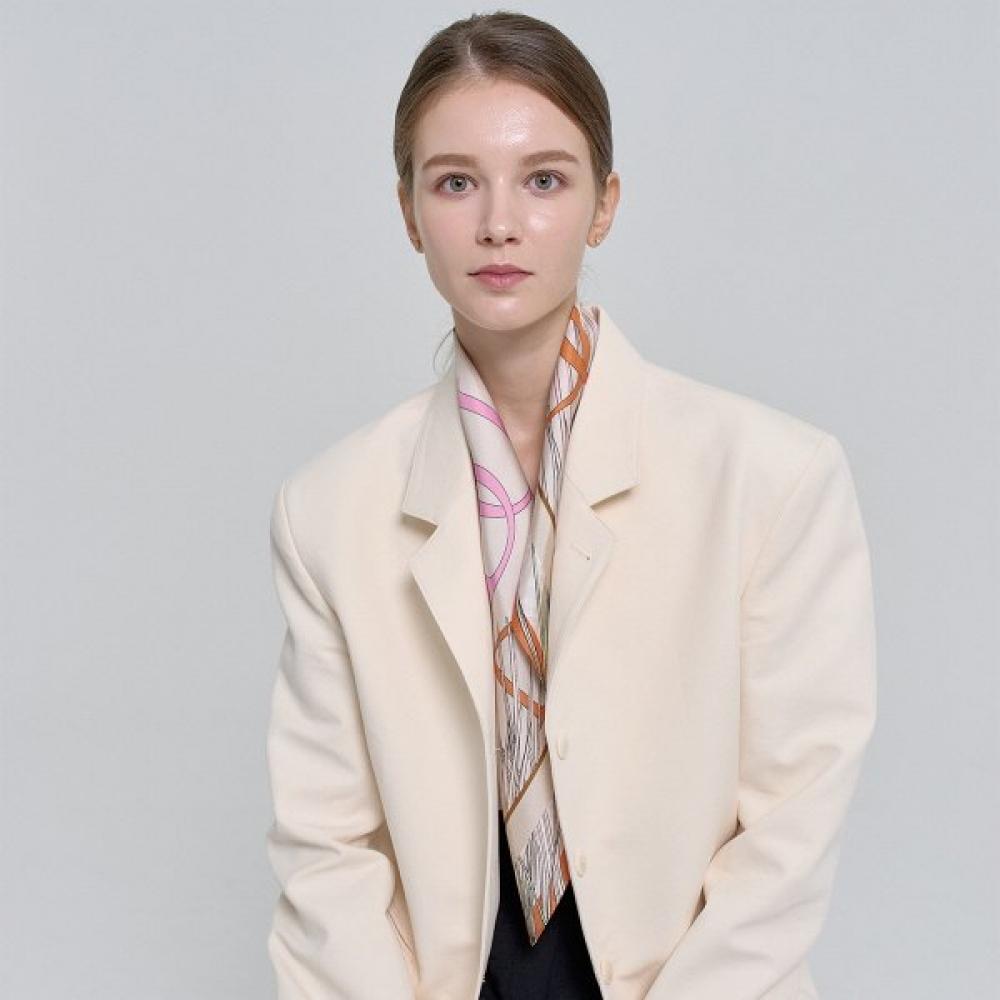 Dal Cashmere Silk Square 65 Light Brown D Unit Single option