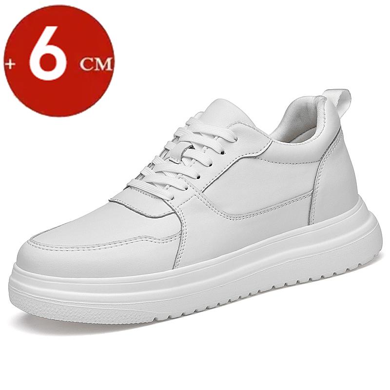 

6cm 8cm Elevator Shoes Men Sports Casual Sneakers Low Cut Height Increasing Boarding Shoes Invisible Man Taller Lifting Flats 36
