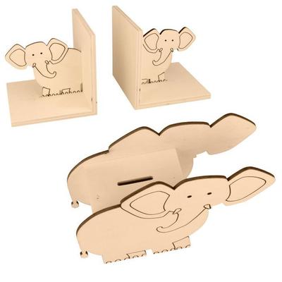 Elephant Bookends + Piggy Bank