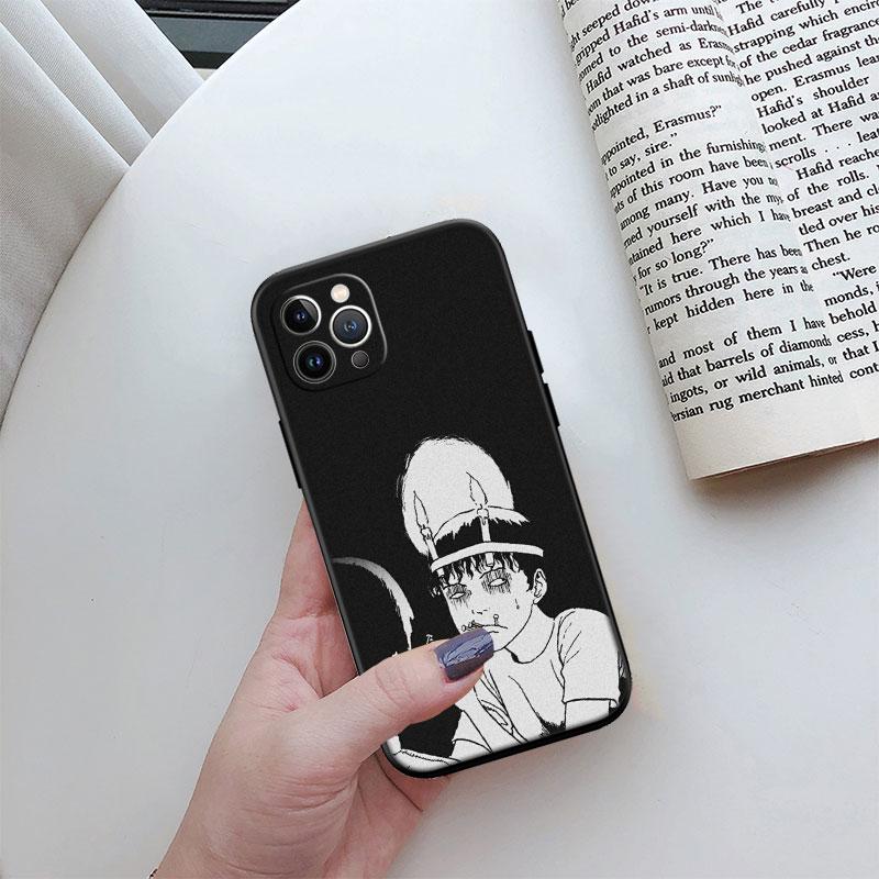 Junji Ito Tomie New High-End Cover Phone Case for iPhone 16 15 14 13 Pro Max Plus Mini