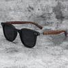 New Men Vintage Wooden Frame Sunglasses Classic Men'S Sunglasses Uv Protection Driving Eyewear Outdoor Shades Goggles