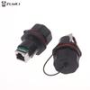 Ethernet Waterproof RJ45 Network Adapter with Dust Cover for Outdoor Signal Transfer and Protection