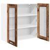 Hanging Cabinet with Storage Reclaimed Wood Look 80 x 31 x 80 cm Engineered Wood