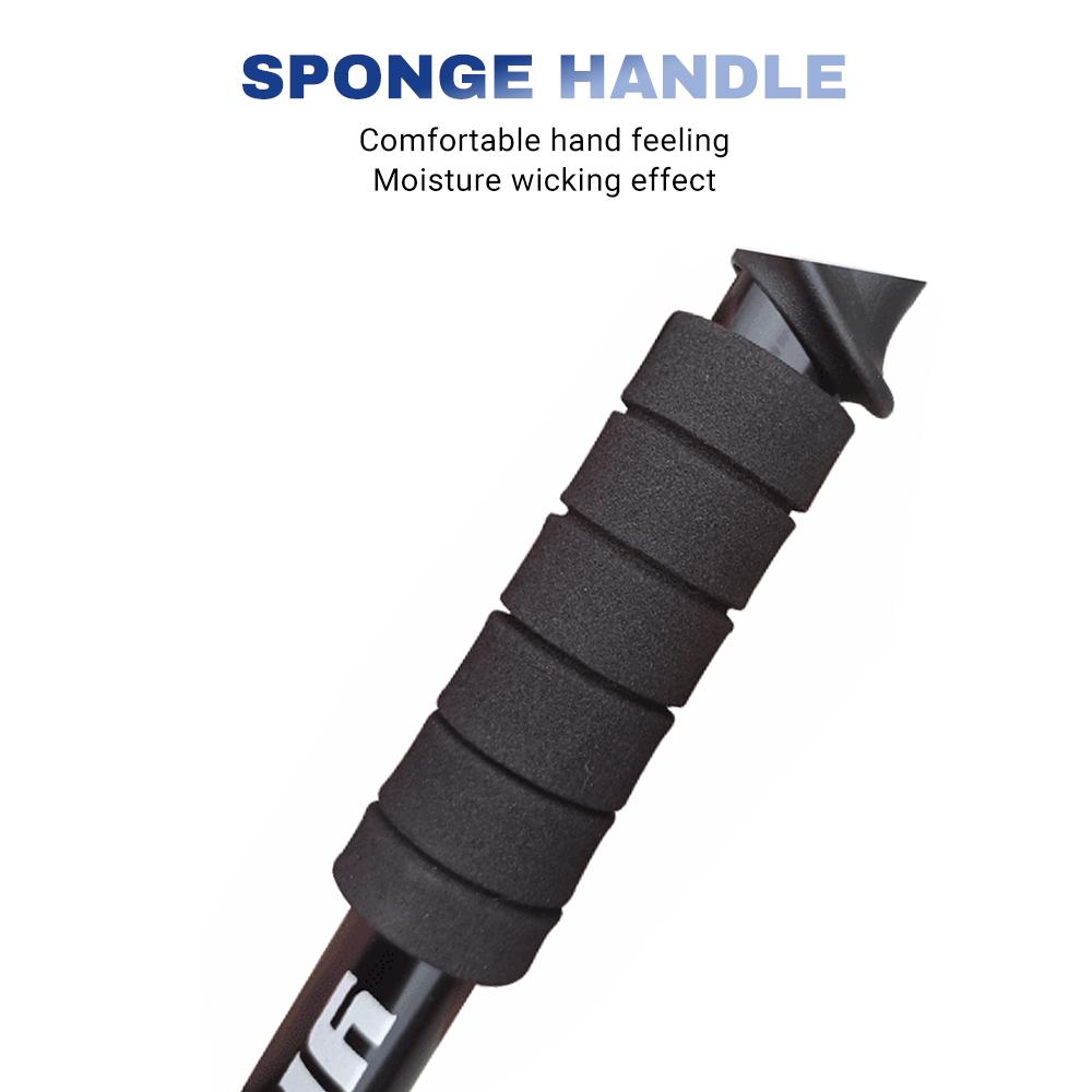 Trekkingstöcke Aluminiumlegierung Teleskop Wanderstock Nordic Anti-Schock Verstellbare Krücke Outdoor Kletterausrüstung