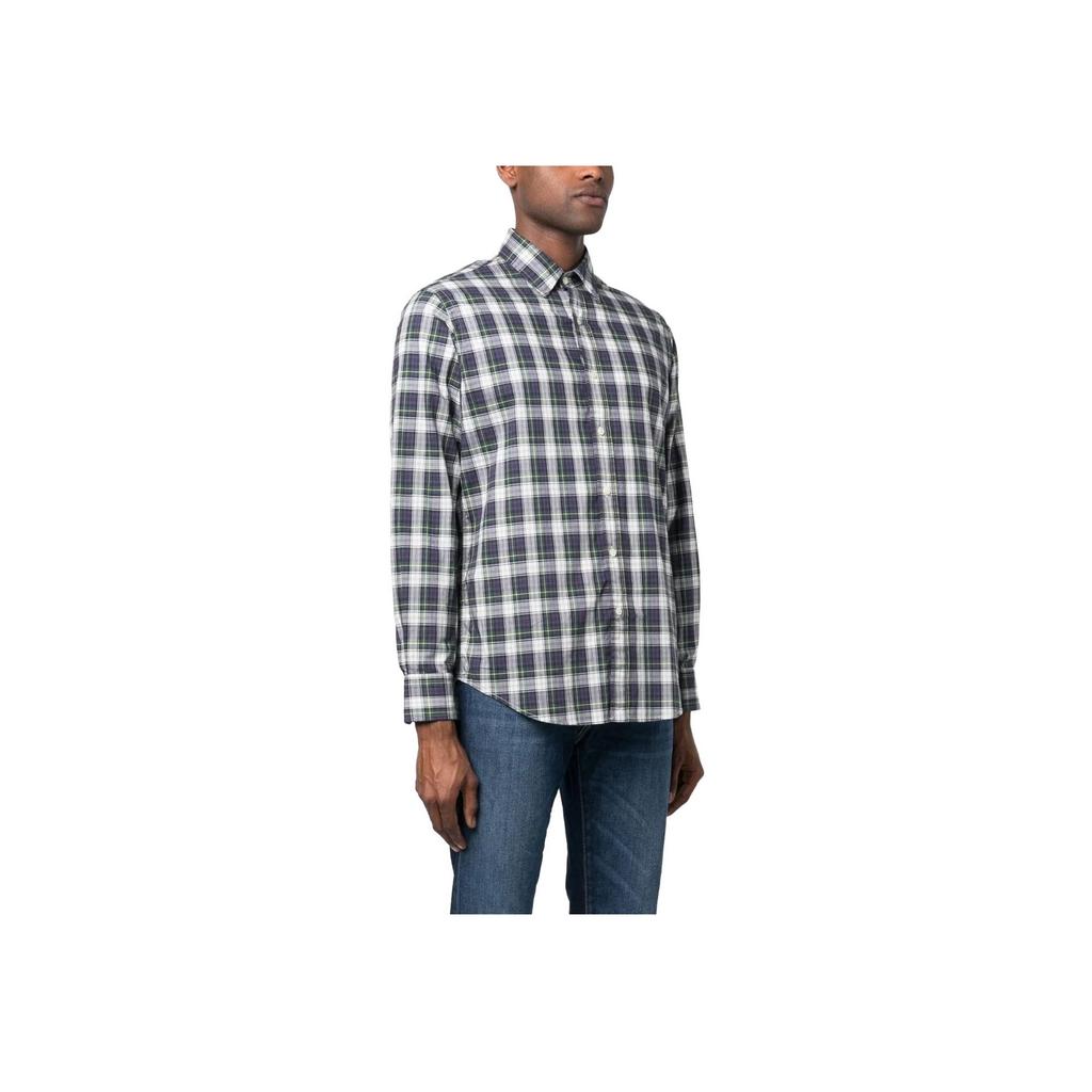 Polo Ralph Lauren SS23 Karomuster Einreihiges Langarmhemd Herren Hemden Mehrfarbig 710903861-001