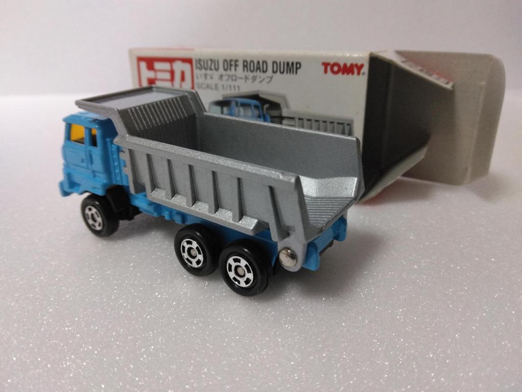 Tomica No. 73 (164 scale) Isuzu Off-road Dump Truck, Blue, Made in China