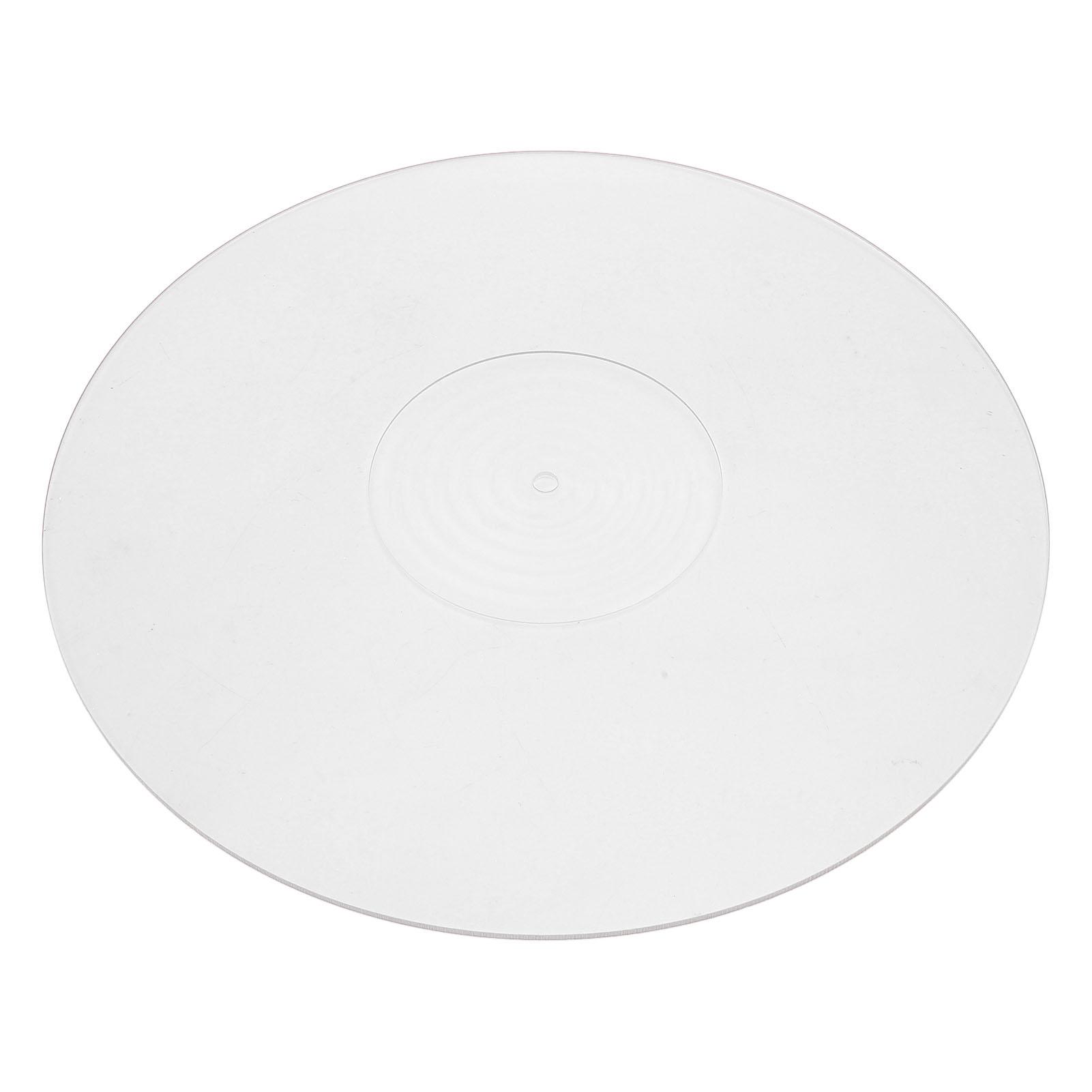 

Record Turntable Pad Anti Static Acrylic Improve Sound Quality Professional Turntable Slipmat for LP 12 Inch Record белый