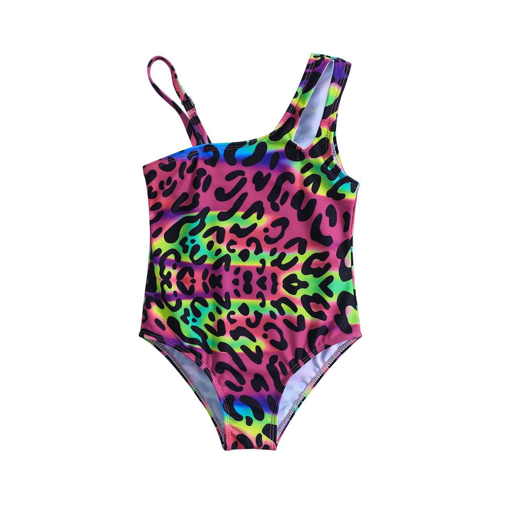 One-Shoulder Floral Strappy Swimsuit