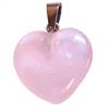 Large Rose Quartz Heart Pendant + 2cm Chain