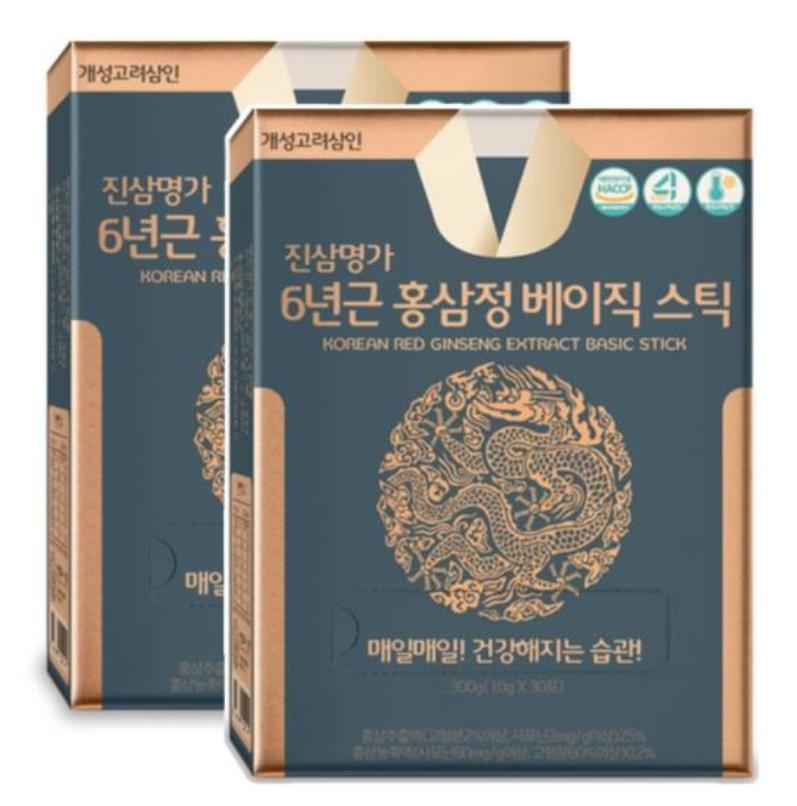 Kaesung Goryeo Samin JinSamMyungGa Bastoncino di Ginseng Rosso di 6 Anni – Ginseng Coreano Premium